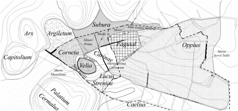 Il muro di terra delle Carine