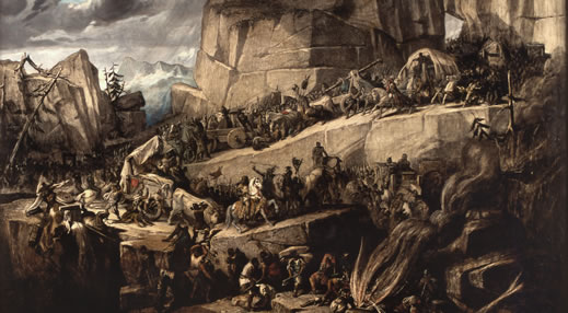Annibale valica le Alpi