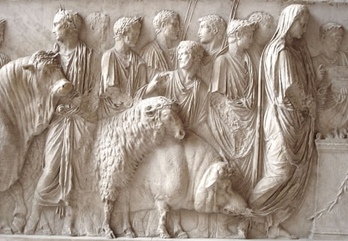 Bas-relief with Suovertaurilia – The Louvre Museum, Paris F