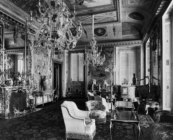 Foto d'epoca – Sala della Musica al tempo della Regina Magherita – Archivio del Quirinale