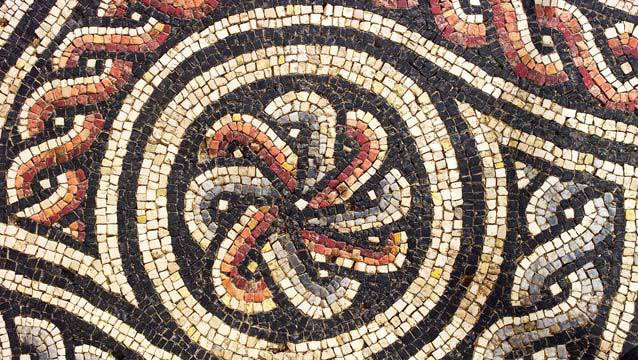 Mosaico della domus ritrovata sotto palazzo Valentini, Roma IT