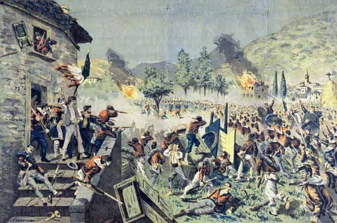 The defenders of the Roman Republic at Villa Sciarra