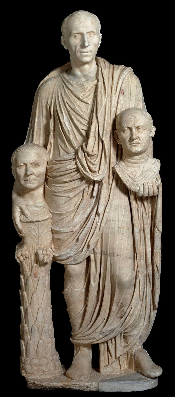 A Roman person wearing a toga, Barberini Collection, I century BCE – Montemartini Museum, Rome IT
