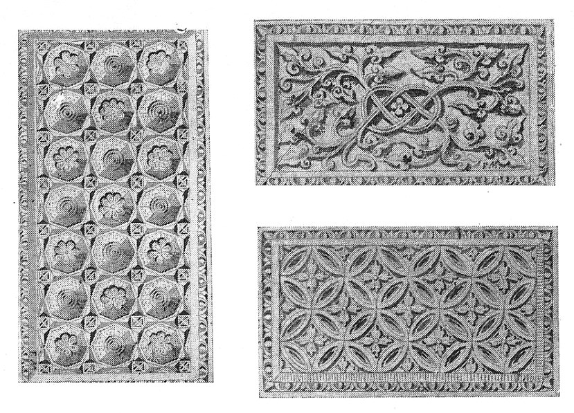 Santa Sabina-Disegni dei plutei del coro realizzati da Ferdinando Mazzanti, 1896