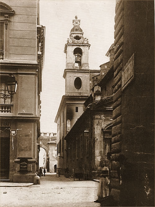 Vicolo del Campanile a Borgo: Foto fine Ottocento