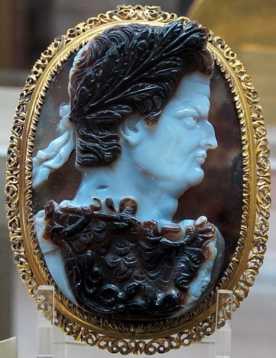 Cameo depicting Galba, 1st century A.D. - Belonged to the painter Rubens