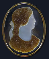 Cameo depicting Antonia Minor. 37 AD - Bibliotheque Nationale, Paris