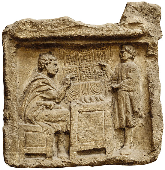 Rilievo romano, bottega di orefice - Museo della Civiltà Romana, Roma