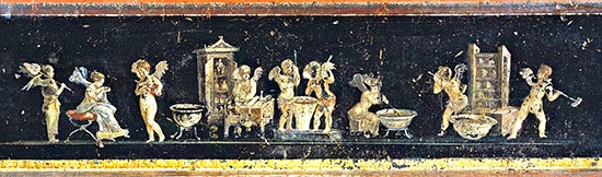 Amorini profumieri dal triclinium della Casa dei Vettii, I secolo d.C. - Pompei IT