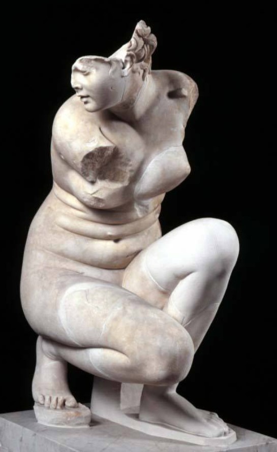 Venere accovacciata, copia romana dall'originale greco di Doidolsas – Museo di Palazzo Massimo, Roma IT