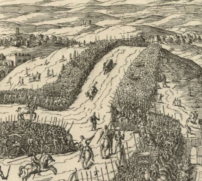 Etienne Du Perac. Particolare da La festa di testaccio fatta in Roma, stampa 1550 – British Museum, Londra GB