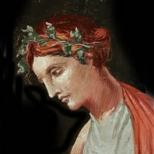 Pompeian fresco, 1st century AD - Composition, detail