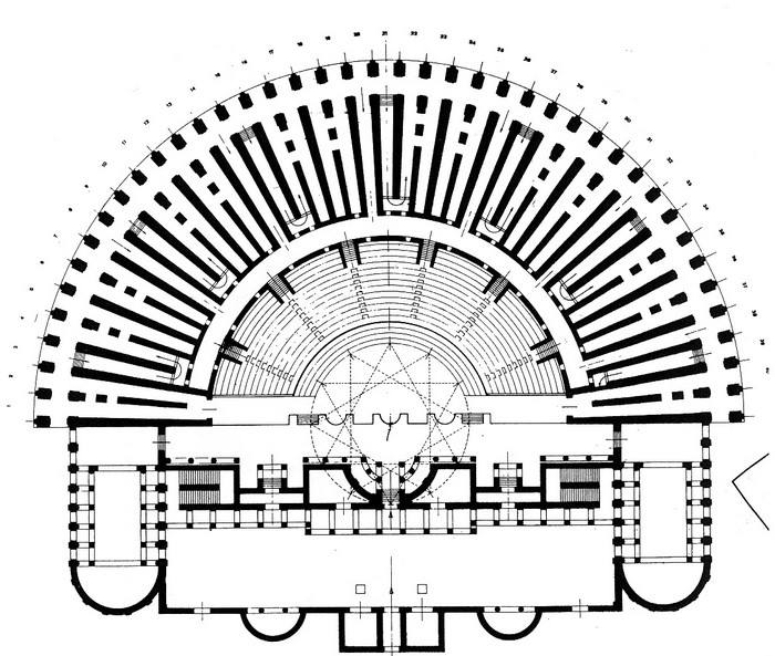 Ipotesi pianta del Teatro Marcello