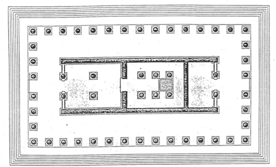 Pianta del Tempio sul Meandro dedicato ad Artemide Leukophriene