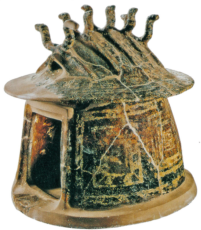 Urna cineraria ritrovata sul Palatino, la forma ripeteva quella delle capanne
