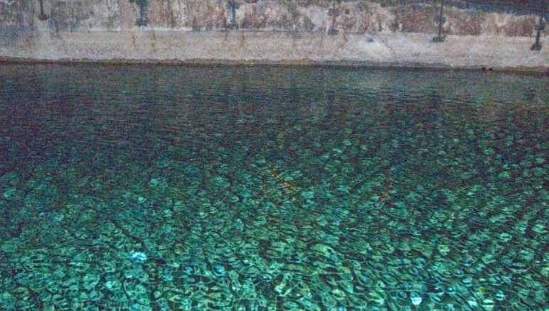 Le acque dell\'Amnis Petronia nei sotterranei di Palazzo della Cancelleria, Roma IT