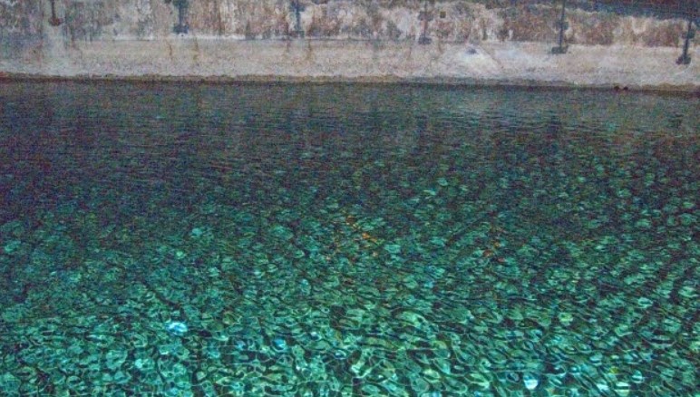 Le acque dell\'Amnis Petronia nei sotterranei di Palazzo della Cancelleria, Roma IT