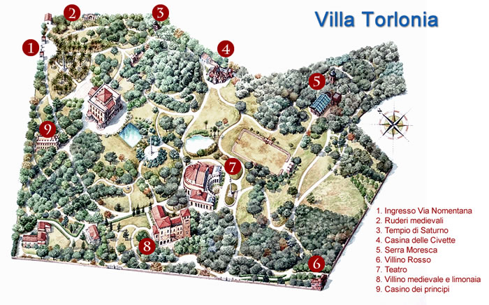 Villa Torlonia – Map