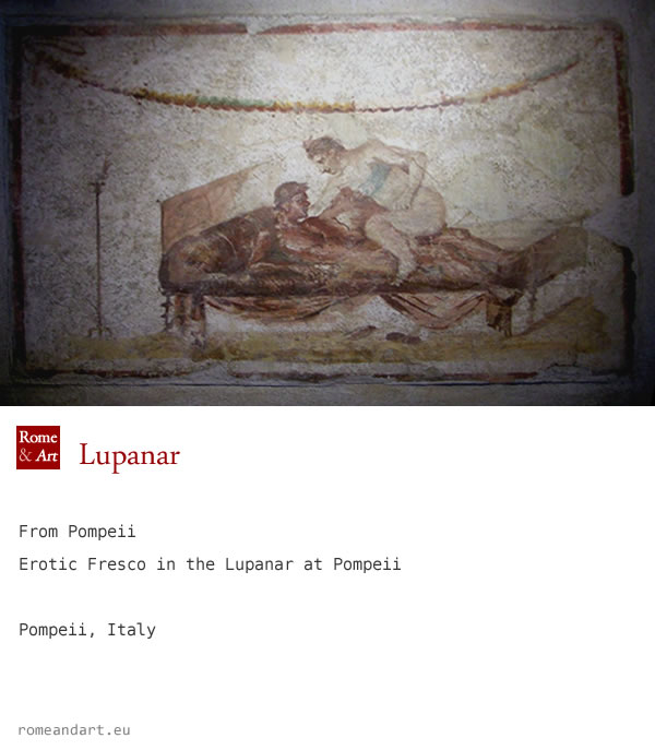 Pompei – Affresco con scena erotica